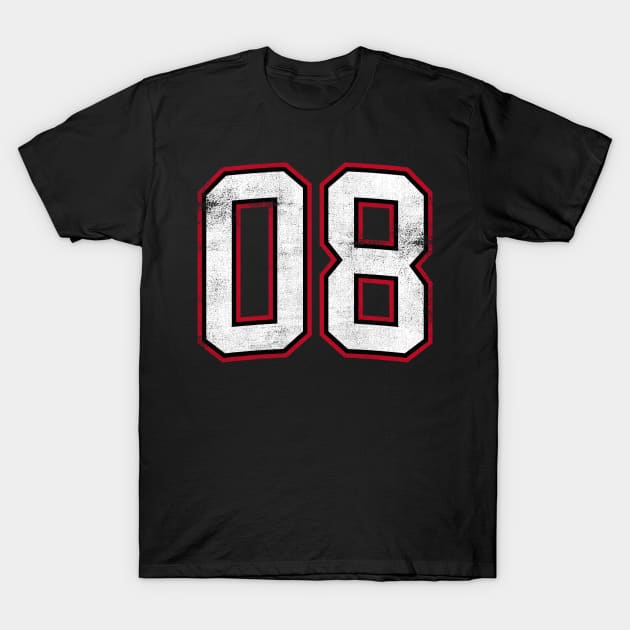 Number Eight 8 T-Shirt by cowyark rubbark